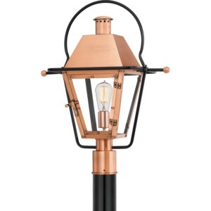 Rue De Royal 1-Light Outdoor Post Mount in Aged Copper