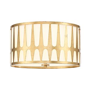 Royston 3-Light Ceiling Mount in Antique Gold