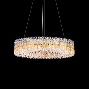 Sarella 12 Light Pendant in Stainless Steel by Schonbek