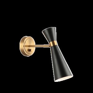 Matteo Blaze 1-Light Wall Sconce In Black