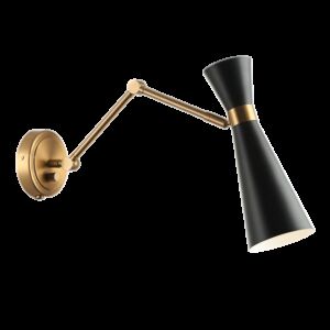 Matteo Blaze 1-Light Wall Sconce In Black