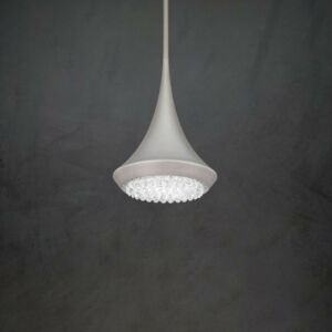 Verita LED Mini Pendant in Black by Schonbek