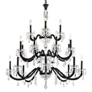 Napoli 20 Light Chandelier in Heirloom Bronze by Schonbek