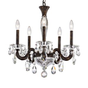 San Marco Five Light Chandelier in Black by Schonbek