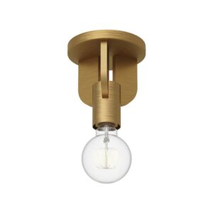 Claire 1-Light Semi-Flush Mount in Aged Gold