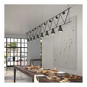  Suspenders® Track Lighting in Satin Black