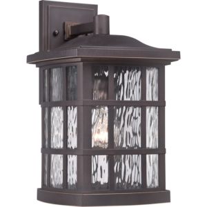 Quoizel Stonington 10 Inch Outdoor Wall Lantern in Palladian Bronze