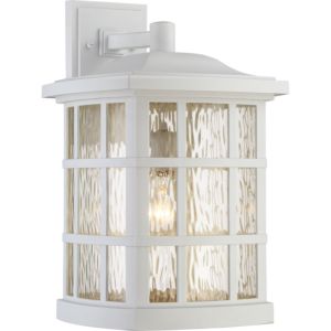 Stonington One Light Outdoor Wall Lantern in Matte White by Quoizel