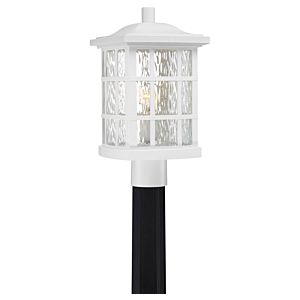 Stonington One Light Outdoor Post Mount in Matte White by Quoizel