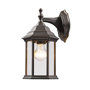 Z-Lite Waterdown 1-Light Outdoor Wall Sconce In Oil Rubbed Bronze