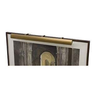 Classic Traditional Six Light Picture Light in Weathered Brass by House of Troy