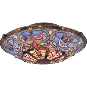 Quoizel Carroll 2 Light 17 Inch Ceiling Light in Vintage Bronze