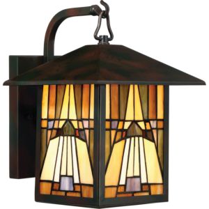 Inglenook 1-Light Outdoor Wall Lantern in Valiant Bronze