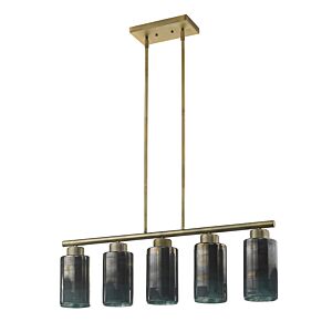 Monet 5-Light Brass Pendant