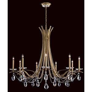 Vesca Nine Light Chandelier in White by Schonbek