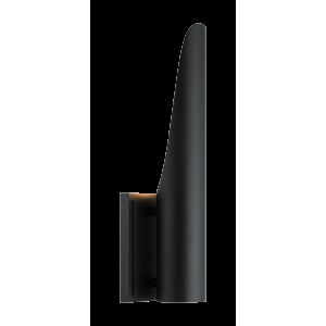 Stylus One Light Wall Sconce in Matte Black by Matteo Lighting