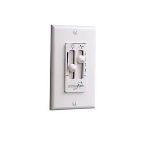 Rudolph 4 Speed Wall Control in White by Minka Aire