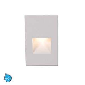 LEDme 1-Light LED Step and Wall Light in White with Aluminum