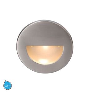 LEDme 1-Light LED Step and Wall Light in Brushed Nickel