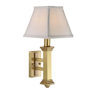 Wall Sconce One Light Wall Sconce in Satin Brass by House of Troy