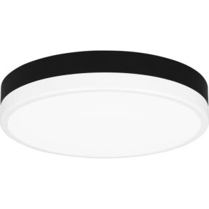 Weldin LED Flush Mount in Matte Black White by Quoizel