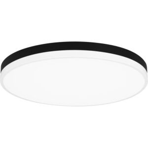 Weldin LED Flush Mount in Matte Black White by Quoizel