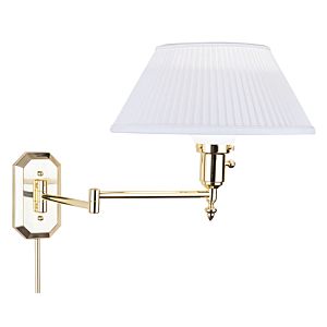 Wall Swing One Light Wall Sconce in Polished Brass by House of Troy