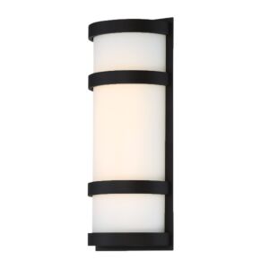 Latitude 1-Light LED Wall Light in Black