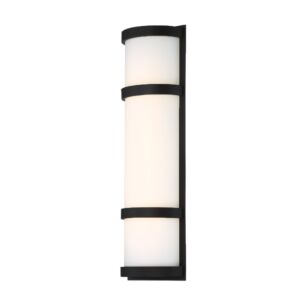 Latitude 1-Light LED Wall Light in Black