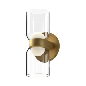 Cedar LED Wall Sconce in Brushed GoldClear by Kuzco Lighting