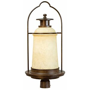 Exteriors by Craftmade Outdoor Portofino Large Post Mount in Aged Bronze