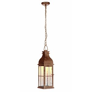 Craftmade Vincent 23" Outdoor Hanging Light in Weathered Copper