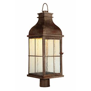 Craftmade Vincent 27" Outdoor Post Light in Weathered Copper