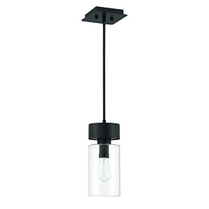 Craftmade Bennet 1-Light Outdoor Pendant in Midnight