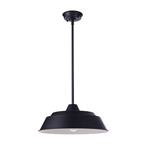 Craftmade Landmark 1-Light Outdoor Pendant in Midnight