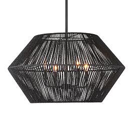 Estevau 2 4-Light Matte Black offers Multi-Pendant