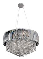 Allegri Adaliz 12 Light Pendant Light in Chrome