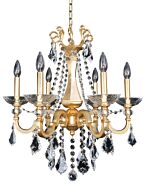 Allegri Barret 6 Light Traditional Chandelier in French Gold   24K