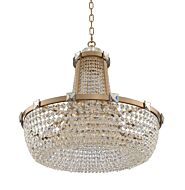 Allegri Impero 12 Light Pendant Light in Brushed Champagne Gold