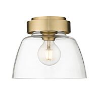 Remy Bcb 1-Light Flush Mount Ceiling Light in Brushed Champagne Bronze