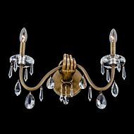 Allegri Venere 2-Light Wall Sconce in Historic Brass