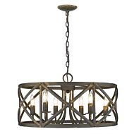 Alcott 6-Light Chandelier in Antique Black Iron