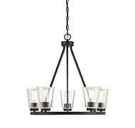 Savoy House Calhoun 5 Light Chandelier in Matte Black