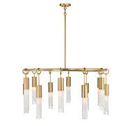 Chelsea 12 Light Chandelier in Warm Brass by Savoy House