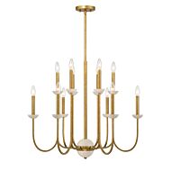 Oakhurst 12 Light Chandelier in Antique Gold by Savoy House