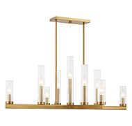 Carina Nine Light Chandelier in Warm Brass by Savoy House