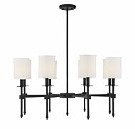 Savoy House Chatham 8 Light Chandelier in Matte Black