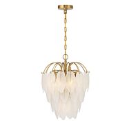 Boa Five Light Chandelier in Warm Brass by Savoy House