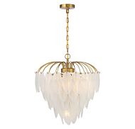 Boa Six Light Chandelier in Warm Brass by Savoy House