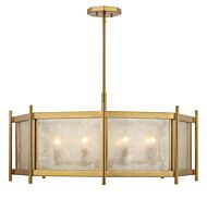 Jacobs Eight Light Chandelier in Warm Brass by Savoy House